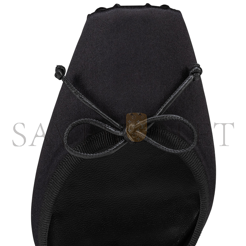 CHRISTIAN LOUBOUTIN CASSIA LACE UP100 MM STRAPPY PUMPS CREPE SATIN BLACK WOMEN 1250498B439 CHRISTIAN LOUBOUTIN CASSIA LACE UP100 MM STRAPPY PUMPS CREPE SATIN BLACK WOMEN 1250498B439